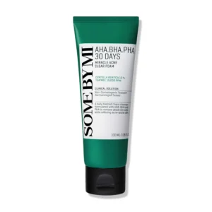 SOME-BY-MI-AHA-BHA-PHA-30-Days-Miracle-Acne-Clear-Foam-–-3.38oz-100ml-–-Salicylic-Acid-Cleanser-for-Exfoliation-Sebum-Control-–-Gentle-Acne-Face-Wash-for-Smooth-Clear-Skin-Korean-Skin-Care